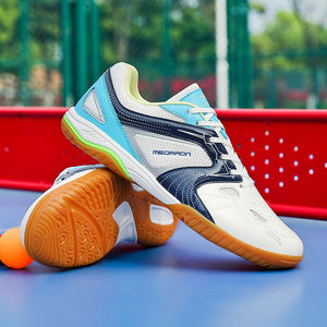 Chaussures de <span class=keywords><strong>ping</strong></span>-<span class=keywords><strong>pong</strong></span> respirantes en mesh PU avec semelle en caoutchouc antidérapante, chaussures de badminton, de volley-ball et de tennis de table pour hommes - Product Image 6