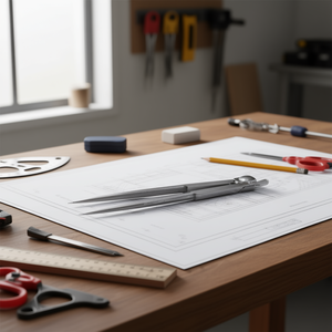 Compás de grabado manual Fervous, herramienta de dibujo de precisión en metal para trabajos detallados - Product Image 3