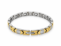 Bracelet magnétique en acier inoxydable, motif diamant doré, design tendance et minimaliste, produit transfrontalier très vendu