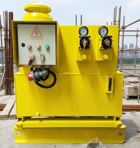 Bomba mezcladora de hormigón para ingeniería de construcción, bomba de inyección eléctrica sincronizada de doble bomba, bomba de transporte - Product Image 4