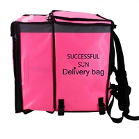 Sac à dos isotherme pour livraison de repas à moto, imperméable et extensible, 64L, avec fermeture éclair, portable et pliable