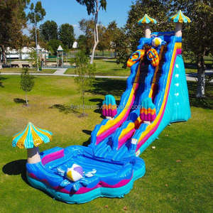 Tobogán Inflable de 6 m de Altura con <span class=keywords><strong>Piscina</strong></span> de Agua - Product Image 1