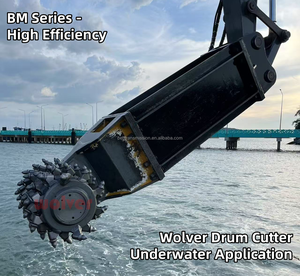 Cortadora de Tambor Transversal Wolverine BM95, Fresadora Rotatoria, Pieza de Excavadora, Cortadora de Tambor con Soporte de Montaje, Cortadora de Tambor Hidráulica - Product Image 5