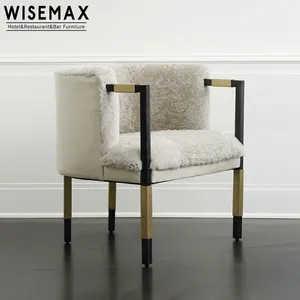 Moderno rivestimento in tessuto salotto accento sedia per soggiorno braccio singolo per il tempo libero sedia