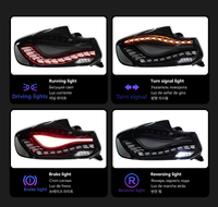 Pour modèles BMW Série 2 F22 F23 14-21, kit de modernisation 30W Full LED, feux de jour à effet écailles de dragon, clignotants séquentiels, ensemble de feux arrière