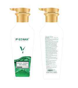 Suministro de fábrica Fórmula vegana Champú fijador de color Suave e hidratante Calidad de salón Extracto de fruta <span class=keywords><strong>Cabello</strong></span> <span class=keywords><strong>teñido</strong></span> Bloqueo DE CONTROL DE frizz - Product Image 1
