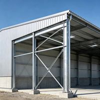 Maison Modulaire Pliable Facile à Transporter, Structure en Acier Léger, Conception Industrielle pour Clinique Médicale d'Urgence, Entrepôt, Garage, Hangar