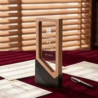 Trophée d'honneur créatif en bois personnalisé pour les employés exceptionnels, souvenir de célébration d'anniversaire