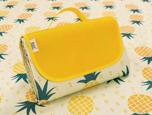 เสื่อผ้าอ็อกซ์ฟอร์ดพับได้ผ้าชายหาดแบบพกพาและกันน้ำสำหรับกิจกรรมกลางแจ้งเสื่อปิกนิก - Product Image 4