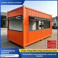 Maison mobile en conteneur résidentiel, acier 9 mm, bureau intégré, sur mesure, facile à assembler, modulaire, garantie 10 ans