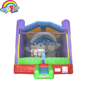 บ้านลมสีม่วงขนาด 14x14 ฟุต เกรดเชิงพาณิชย์ ธีมปราสาท สำหรับเด็กเล่น ศูนย์รวมความสนุก อุปกรณ์เช่าสำหรับงานวันเกิด - Product Image 1