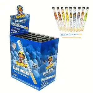 78mm 110mm Flavored Pre King Size Roll Natural Cone with Transparent Plastic Tube with Display Paper Box