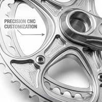 Fabricant d'usinage CNC 5 axes pour pièces de cadre de VTT en acier, aluminium et acier inoxydable, avec fraisage et anodisation sablée