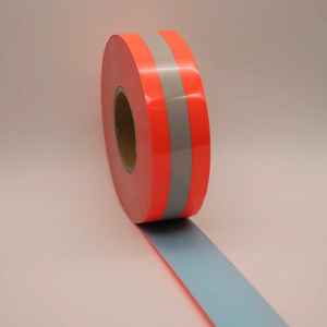 Pellicola Riflettente Arancione Fluorescente Ignifuga 8111FR per Abbigliamento ad Alta Visibilità - Product Image 1