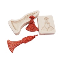 Moule en silicone pour gâteau en pâte à gomme Motif décoratif pour gâteau en fondant/Outils pour gâteau