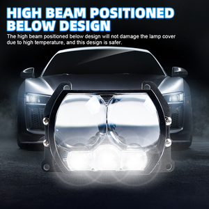 Prix Usine B5PRO Phare Bi-LED 3 Pouces à Lentille de Projection, Éclairage Automobile 12V, Système d'Éclairage Auto 6000K, Amélioration de Phare - Product Image 4