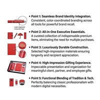Ensemble cadeau d'entreprise personnalisé de 7 pièces avec gobelet, parapluie, carnet, stylo, batterie externe, haut-parleur Bluetooth, clé USB pour cadeau professionnel