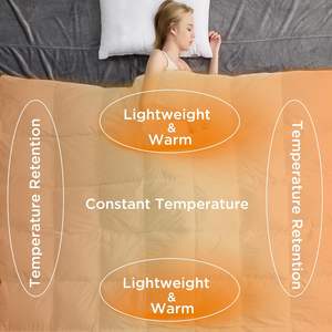 Couette, couette d'hôtel, couette matelassée, couette en duvet Queen Size, luxueux insert de couette en duvet blanc High-Loft pour toutes les saisons - Product Image 3