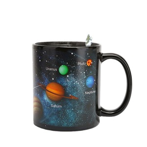 Tazas de Cerámica que Cambian de Color con Agua Caliente, Diseño de Planetas Espaciales, para Café, Té y Bebidas - Product Image 4