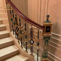 MEIXI Europäischer Luxus-Aluminium-Treppenhandlauf im Palaststil, Rostbeständig, Hochwertig für Villen, Apartments und Hotels, Einfache Montage