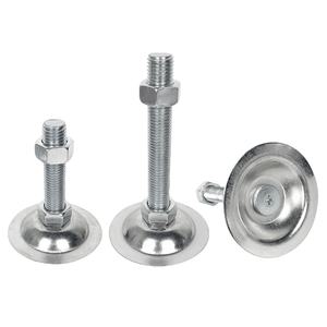 מוט צינור חוט חוט קבוע גביע רגל/אלומיניום חיבור פרופיל אלומיניום מתכוונן רגל/תחתון שטוח רגל תמיכה רגל m12 - Product Image 5