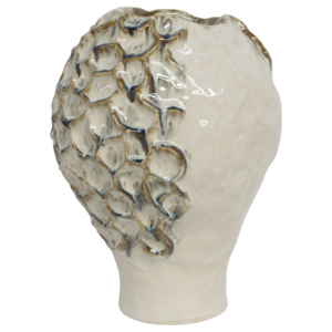 Vaso in ceramica con dettagli astratti organici e texture, per soggiorno, tavolo di casa, ufficio, decorazione. - Product Image 1