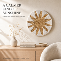 Tapis de table mural raffiné de style nordique moderne et minimaliste, motif tournesol, 35 cm, pour table à manger, occasions d'anniversaire et de mariage