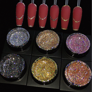 Vinimay Gel Réfléchissant Flash Super Brillant Haute Densité, Peinture Gel Nail Art Étoile Lumineuse Galaxie <span class=keywords><strong>Holographique</strong></span> Scintillante - Product Image 1