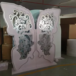 Two Sides Available Acrylic Display Butterfly Backdrop Vent Stand Panel For Sales