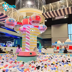 New Arrival Custom Indoor Playground for Preschool Kids Home Zone with Ball Pit Slide Cafe Inspired <b>Playhouse</b> - Product Image 2
