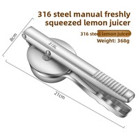 Presse-citron manuel MIXWARES en acier inoxydable 316, presse-agrumes de haute qualité multifonctionnel pour la maison et la cuisine