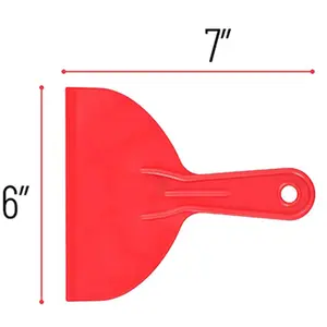 3 pcs/Set Red Plastic Putty Knife Wallpaper Scraping Knife Glass Tile Removing Glue Shovel Tool Cleaning Knife