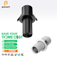 Spot LED Moderne 35W Encastré 95mm Blanc Angle Réglable 360 ° Plafonnier en Aluminium pour Salon Magasin de Vêtements