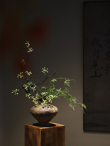 Jarrón de Cerámica Zen, Estilo Chino Nuevo, Estética de la Dinastía <span class=keywords><strong>Song</strong></span>, Decoración Creativa Retro para el Hogar, Hotel, Pasillo, China Continental - Product Image 1