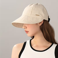 Sombrero de Pescador de Tela Vaquera para Mujer, Transpirable, para Verano, para Exteriores, Protección Solar, con Circunferencia de Cabeza Grande, para Actividades al Aire Libre