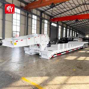 गर्म बिक्री भारी-शुल्क 3 और 4 अक्षल्स कम बिस्तर वाले अर्ध ट्रेलर चीनी कारखाने स्टील सामग्री - Product Image 4