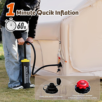 Tente gonflable à ouverture rapide, double couche, imperméable, tente à arceaux gonflables portable, abri gonflable pour le camping en plein air et les voyages