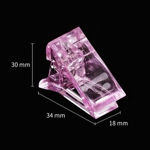 Clip de fixation pour gel polygel et gel d'extension d'ongles transparent, outil de fixation double forme - Product Image 3