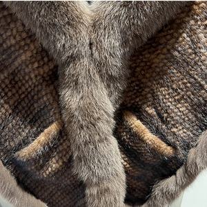 Scialle di <span class=keywords><strong>visone</strong></span> e volpe da donna scialle di pelliccia di <span class=keywords><strong>visone</strong></span> autunno e inverno caldo - Product Image 5