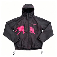 Veste coupe-vent thermoréactive pour homme, personnalisée, en nylon, couleur changeante thermochromique, imperméable, respirante, coupe-vent, unie, teinte, fine