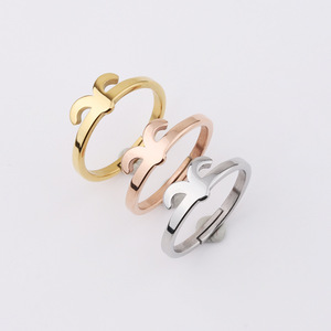 Haute Poli 18K Plaqué Or Bijoux Réglable 12 <span class=keywords><strong>Horoscope</strong></span> Signe Étoile En Acier Inoxydable Zodiaque Anneaux Pour Femmes Hommes - Product Image 1