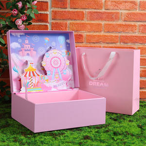 文具礼盒情人节翻盖式立体礼盒婚庆伴侣礼品彩盒 - Product Image 3