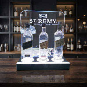 Présentoir à alcool de luxe, vitrine à bouteilles en acrylique personnalisée avec éclairage LED pour les magasins de détail et les bars - Product Image 2