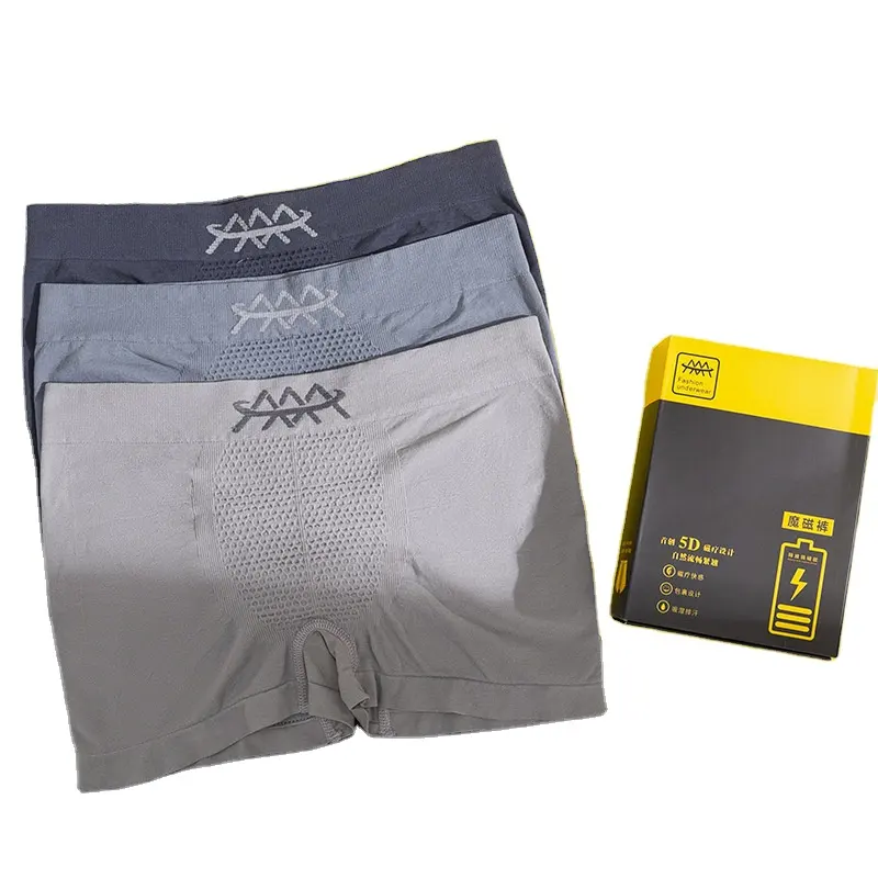 Wholesale 3 Pcs 5D Magic Magnetic Shorts Breathable Modal Men Brief Underwear Fashion Seamless men's briefs boxers