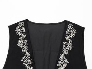 Gilet senza maniche stile europeo e americano con scollo a V stampato in stile TAOP e ZA 25 1296985 - Product Image 3