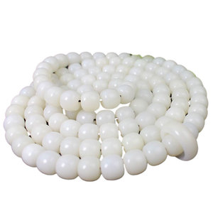 Perles de racine de Bodhi en Jade blanc, 108/54 perles rondes de 10x11mm, polies à la main, pour la fabrication de bracelets, bijoux unisexes, cadeau - Product Image 5
