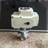 Vanne à bille électrique en acier inoxydable haute pression SS304 avec filetage NPT