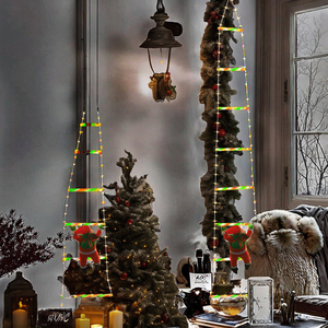 Christmas <b>Lights</b> <b>LED</b> Ladder <b>Light</b> 8 Modes Remote Control <b>USB</b> Plastic Waterproof <b>Strip</b> Climbing Santa Claus Christmas Tree New - Product Image 3