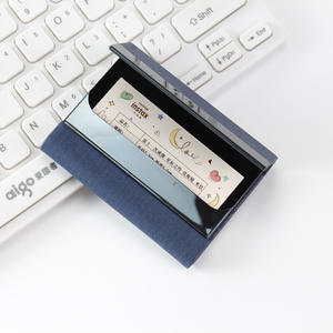 Porte-cartes de visite de luxe avec boucle magnétique, porte-cartes de visite fin en acier inoxydable, étui pour cartes de crédit et d'identité - Product Image 3