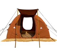Tente gonflable portable pour le camping en plein air, tente pour une personne, quatre saisons, double couche, PVC imperméable, tissu Oxford >3000 mm